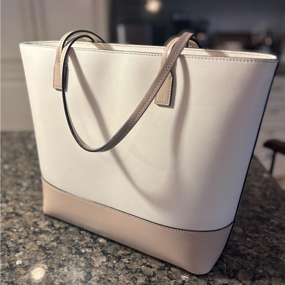 Kate Spade White and Tan Tote Bag and Wallet Set - Picture 6 of 12